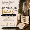 30-Minute Vocal Lessons-In Person