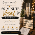 60-Minute Vocal Lessons-In Person