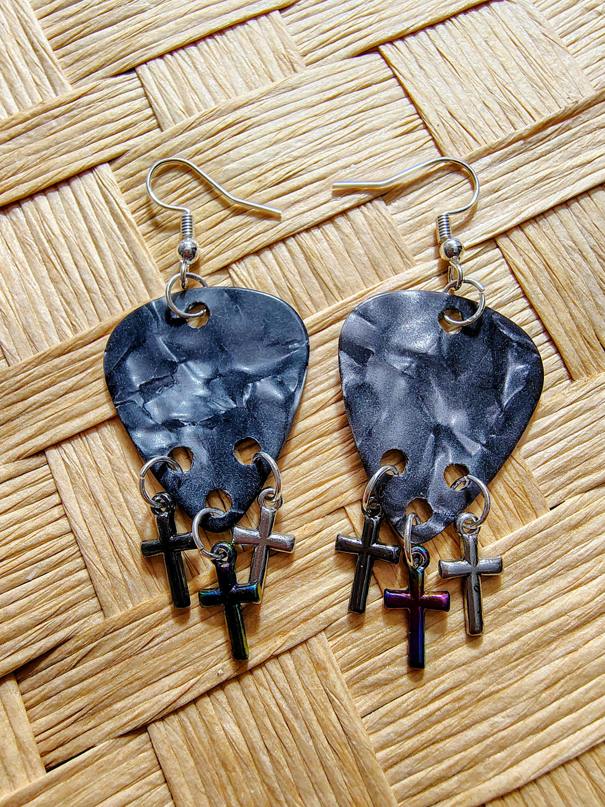Faith & Rock Guitar Pick Earrings